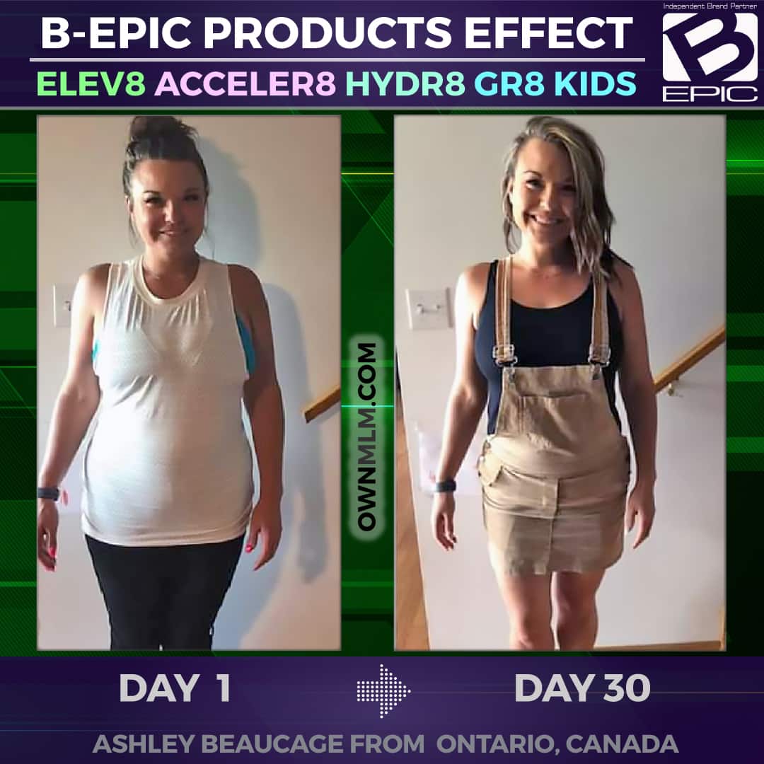 Weight Loss with BEpic's Acceler8 (photo before-after)